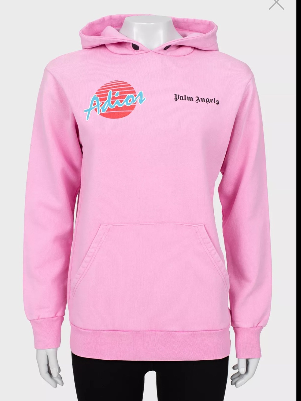 Palm Angels Pink 'Adios' Logo Hoodie for Women